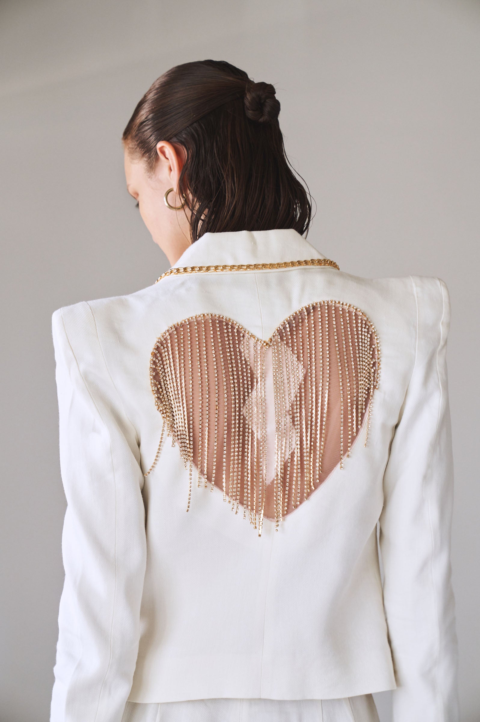 DIXIE DRESS- PEARL/CRYSTALS