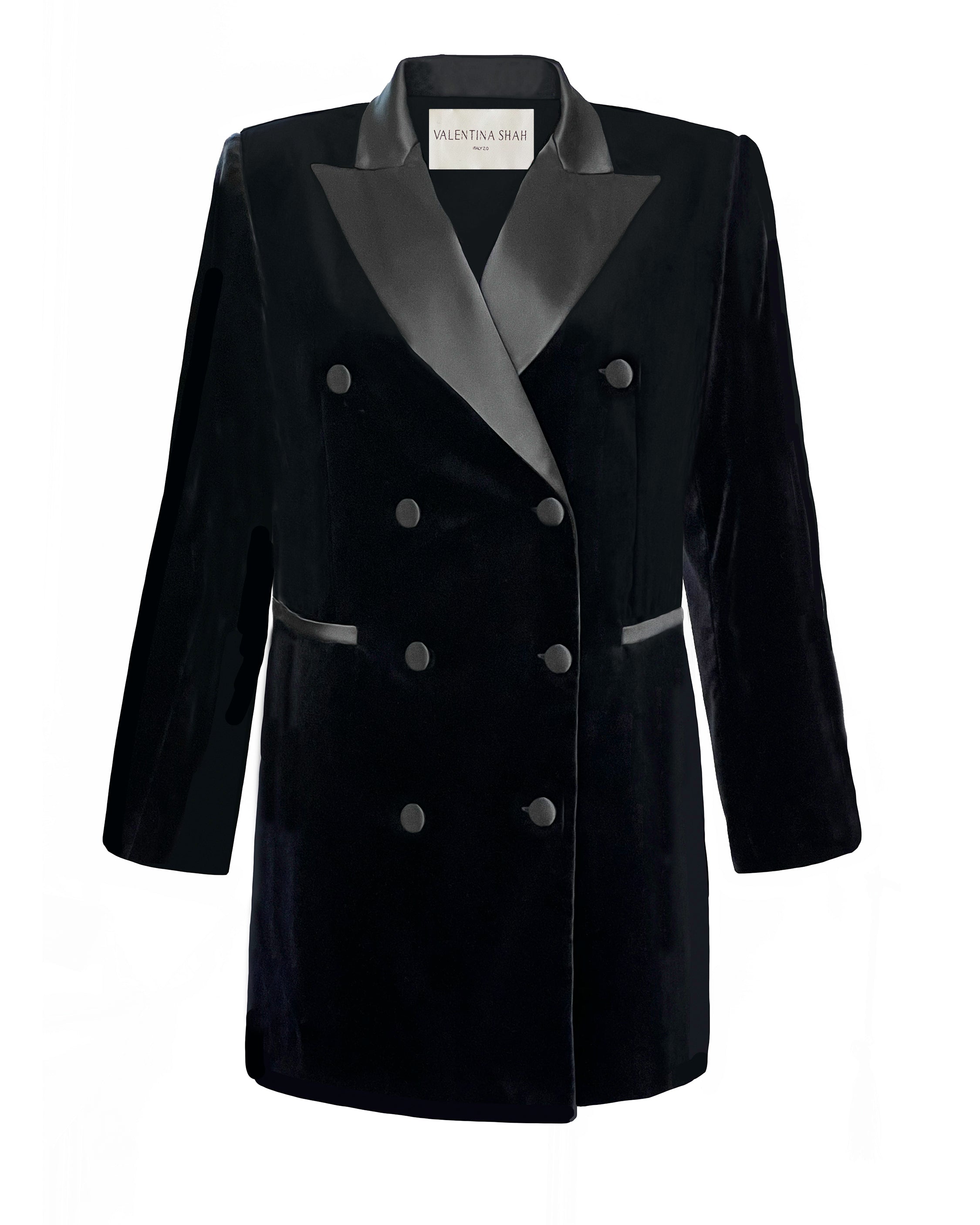 JAMES BLAZER DRESS- BLACK