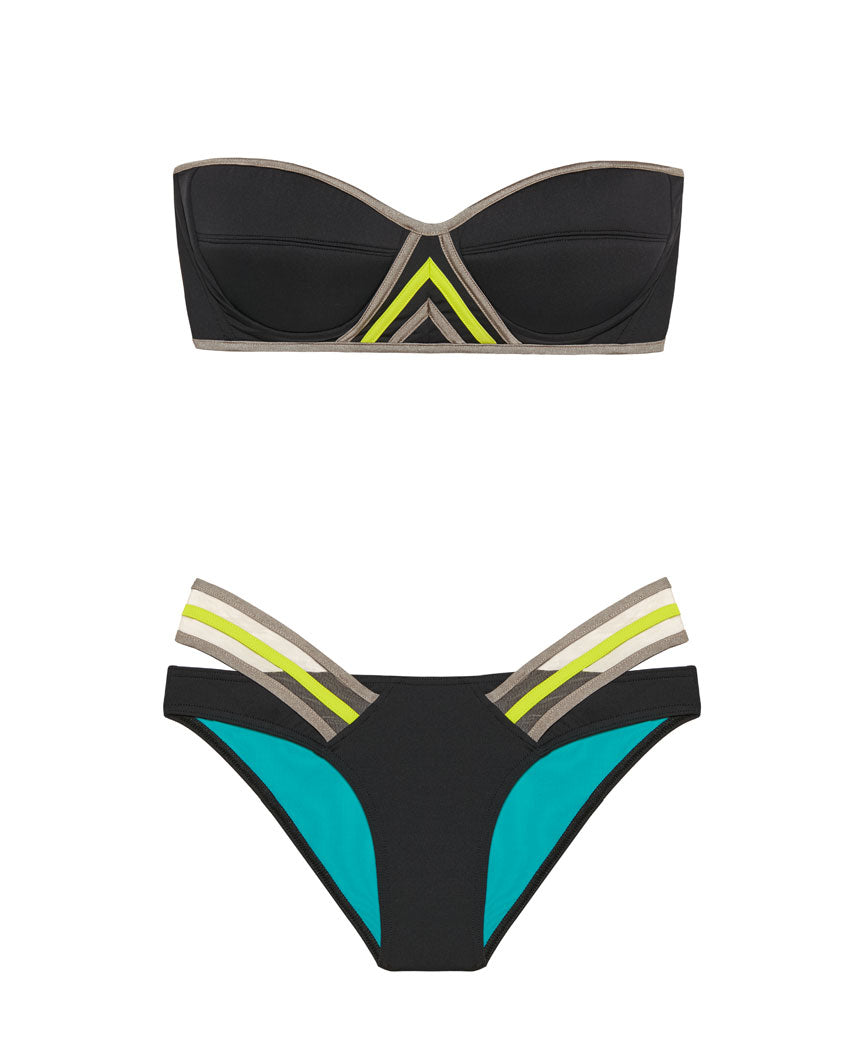 NICOLETTA BIKINI SET- Nero