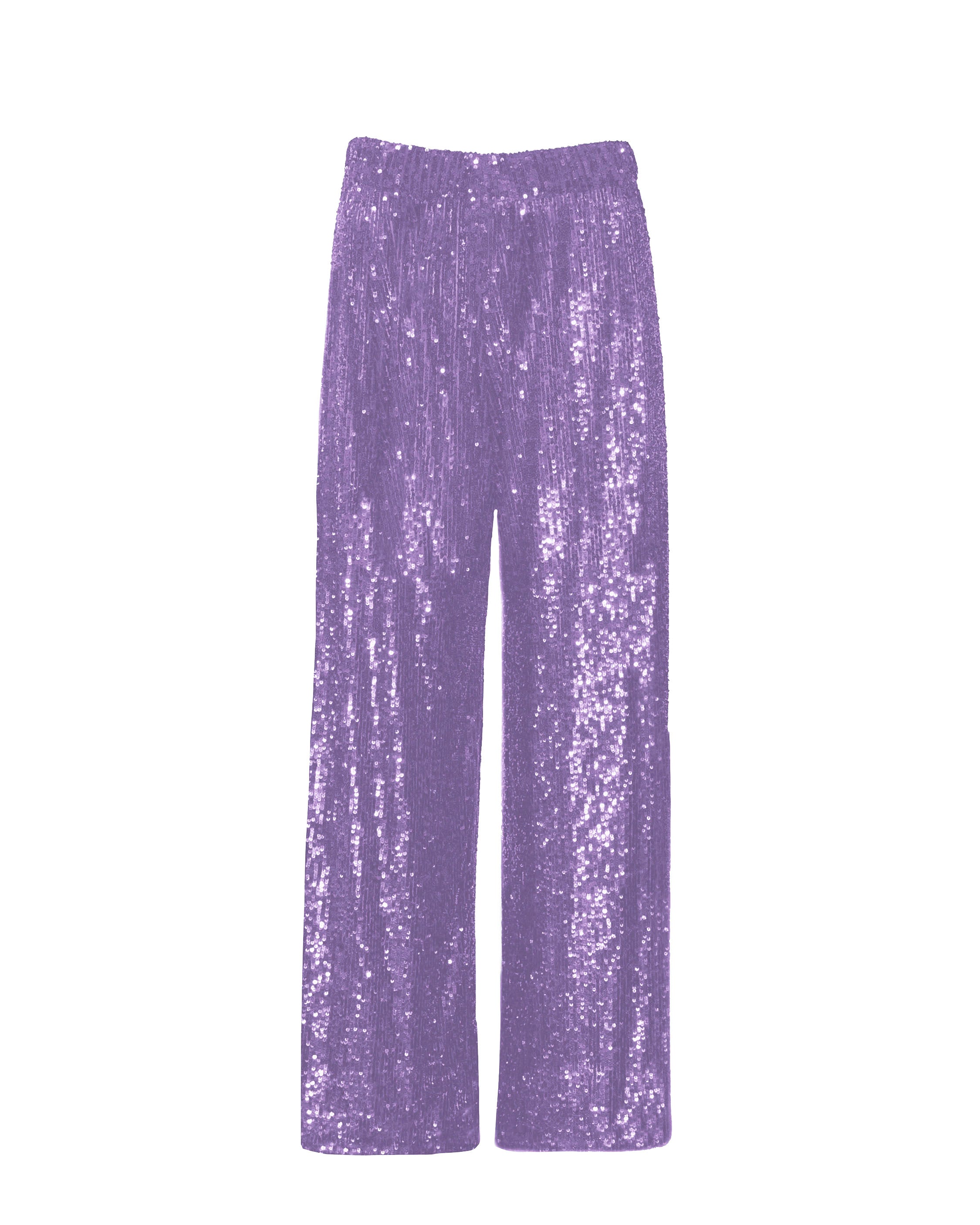 POPPY PANTS- SEQUINED DIGITAL LAVANDER