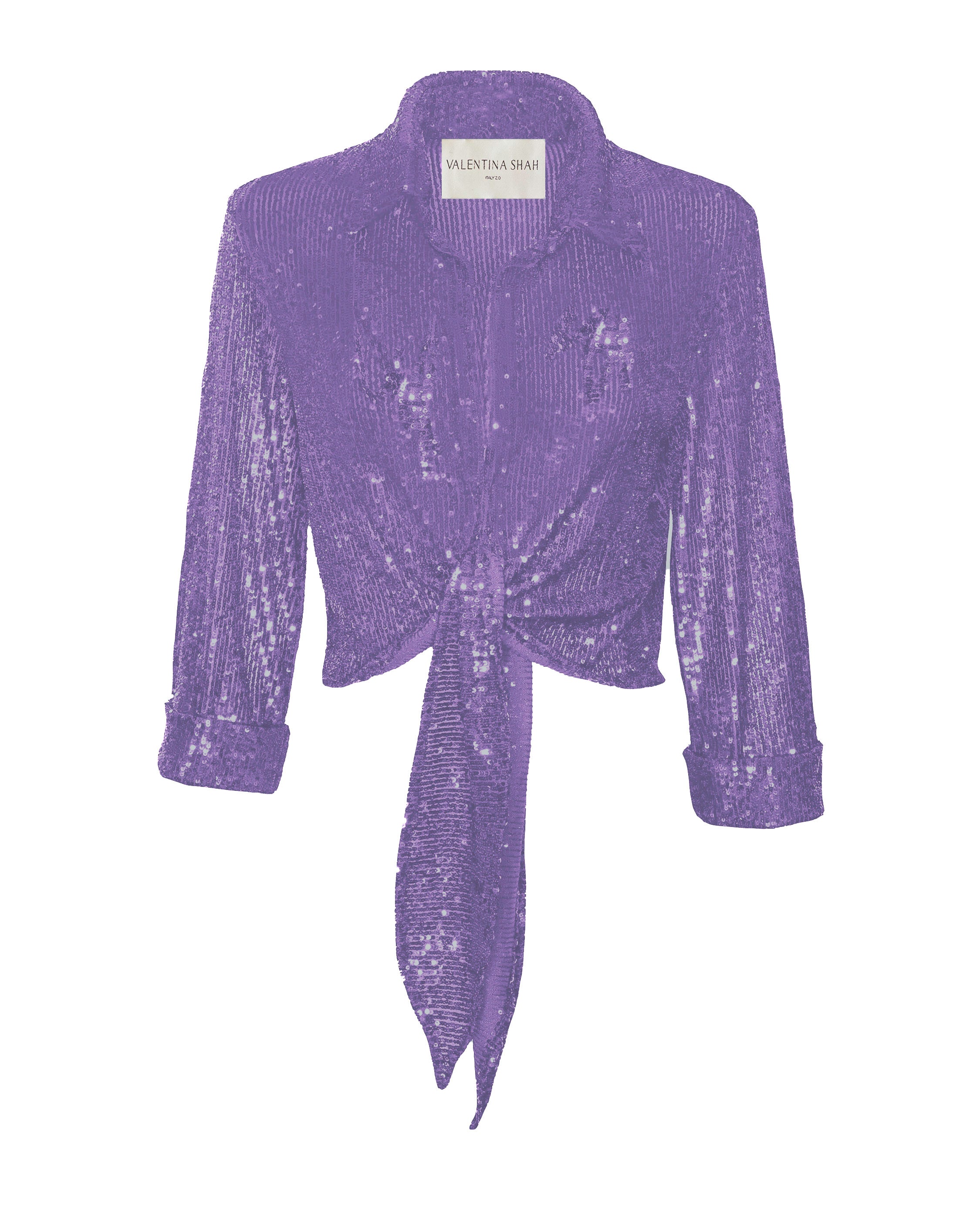 TERESA TOP- SEQUINED LAVANDER