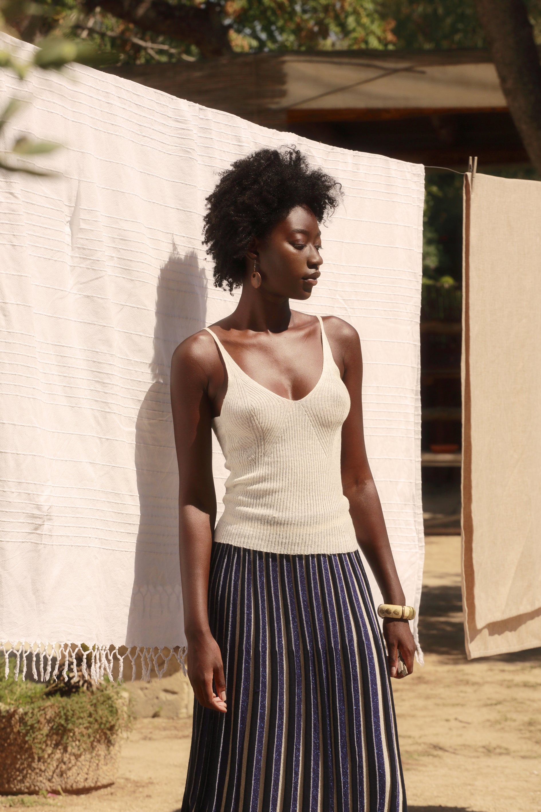 TAYLOR KNIT TOP- WHITE