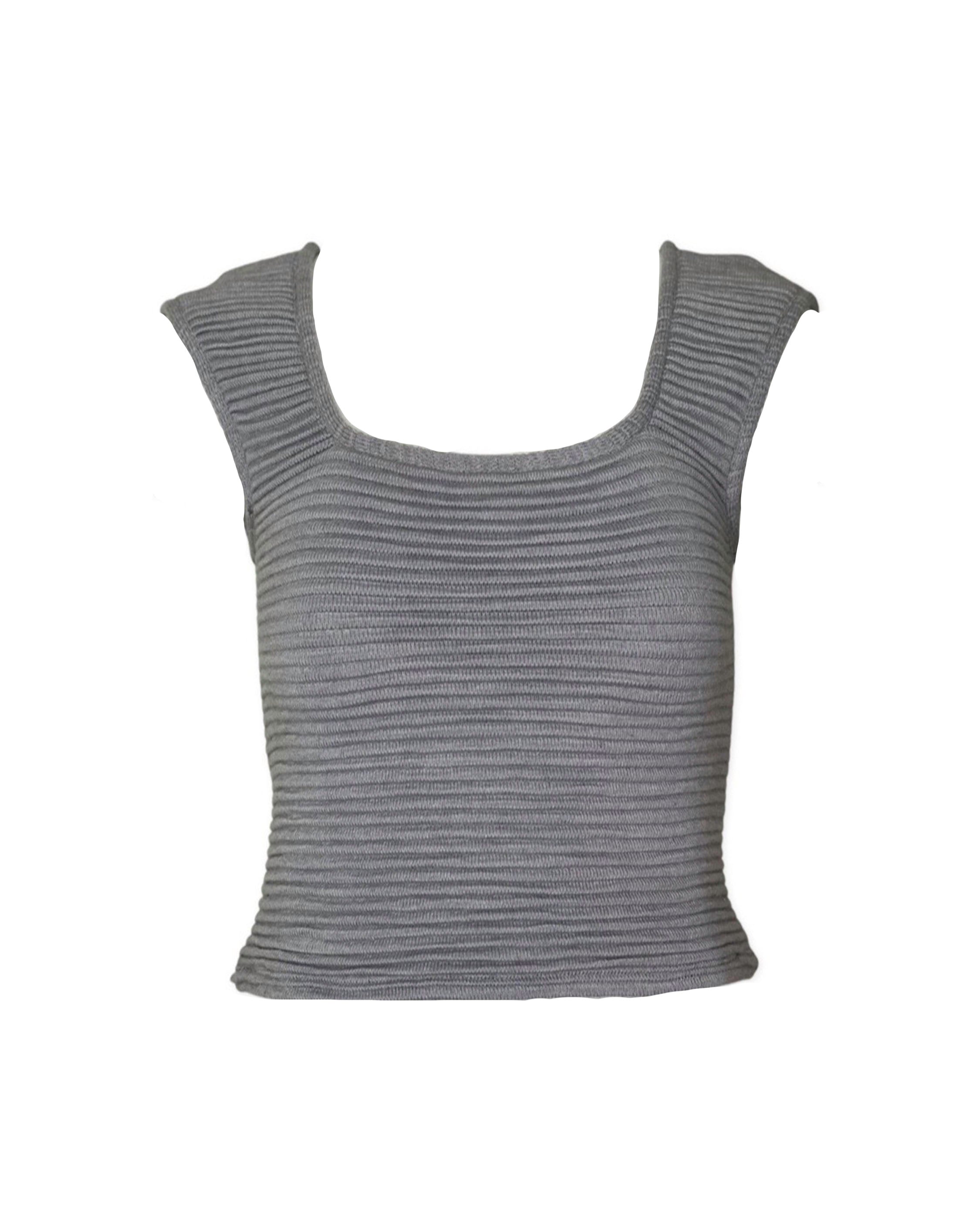 Charly top- Gray Ottoman