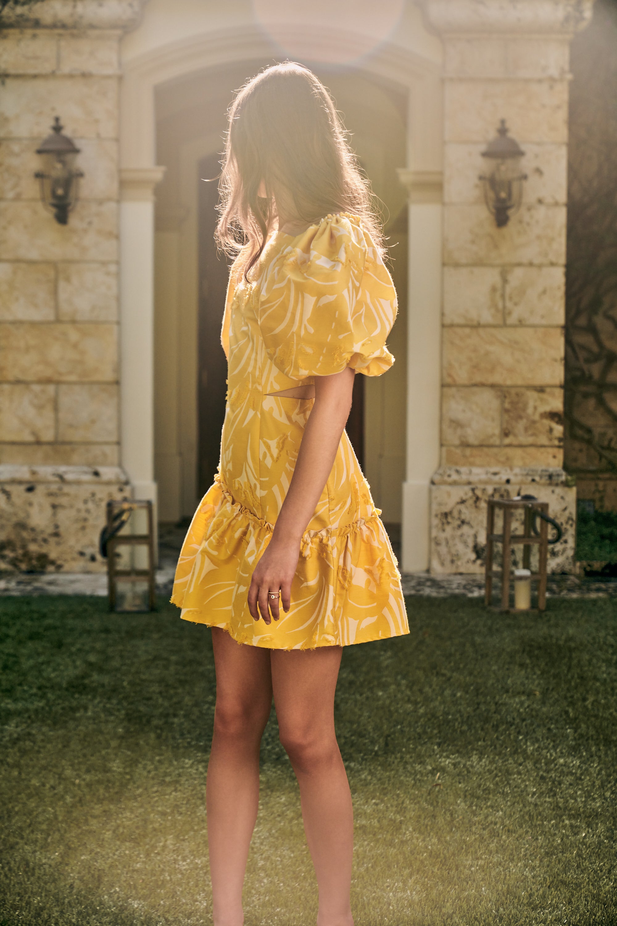 DOLCEVITA DRESS- LEMON JACQUARD