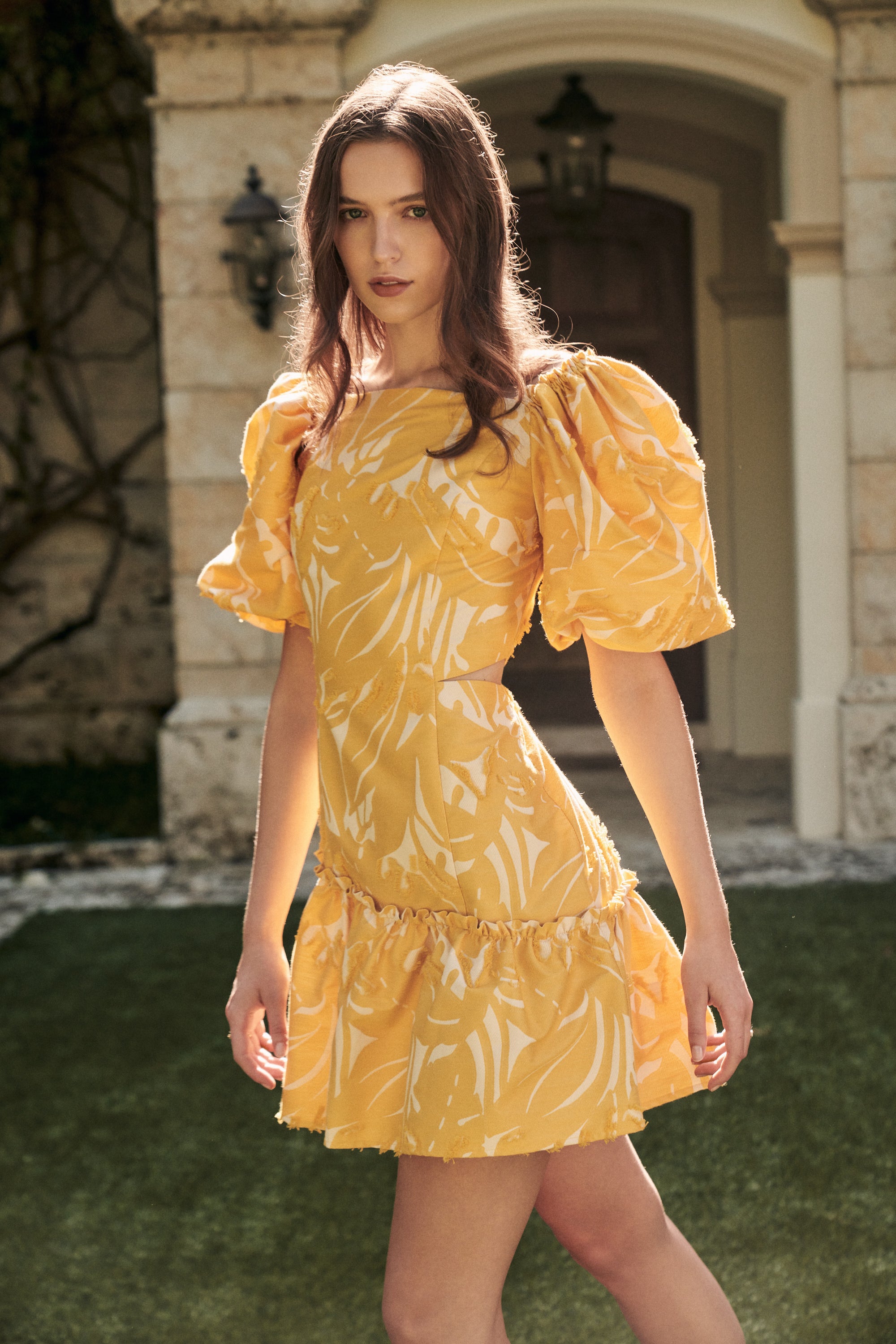 DOLCEVITA DRESS- LEMON JACQUARD