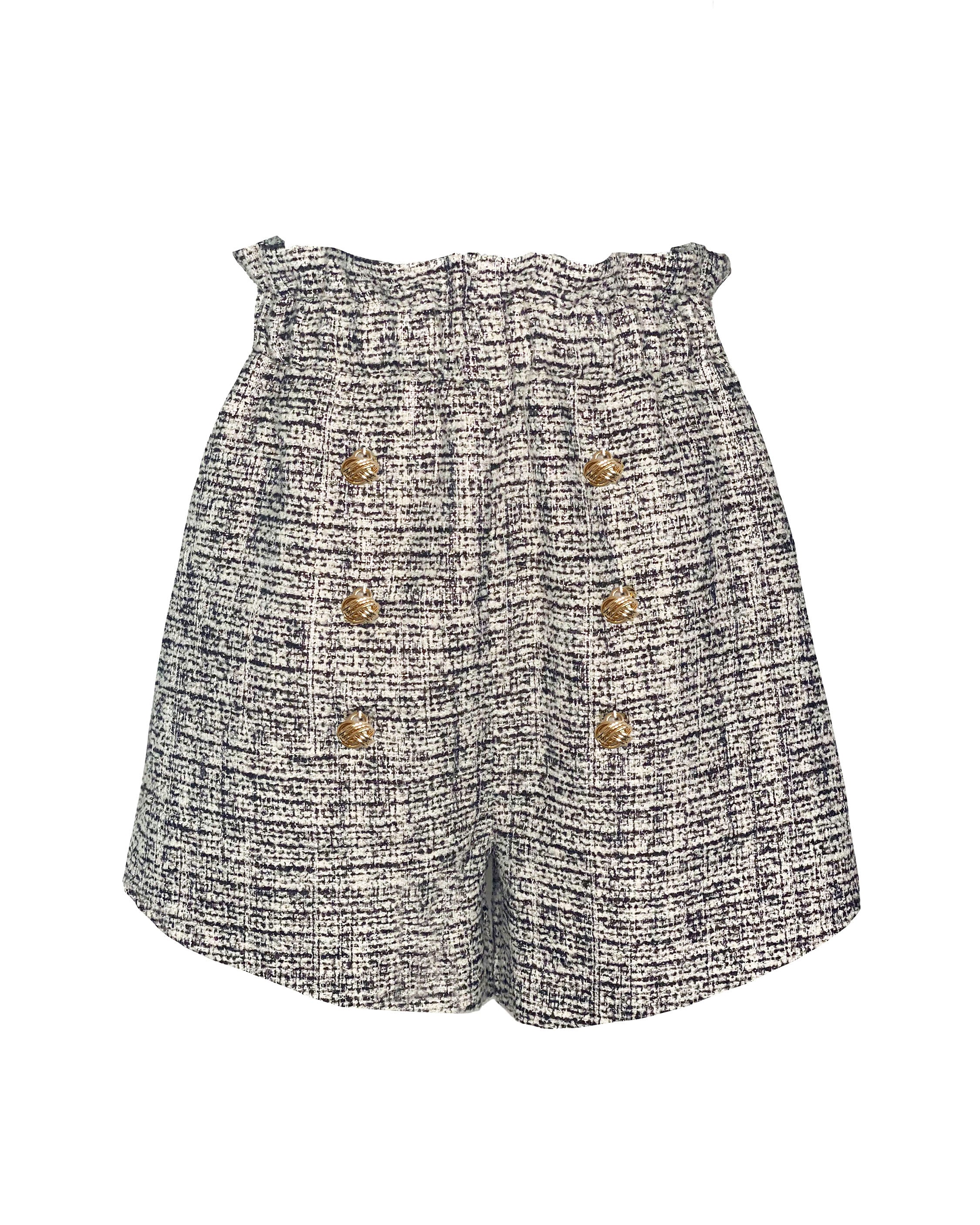 Haidi Shorts - TWEED Cream