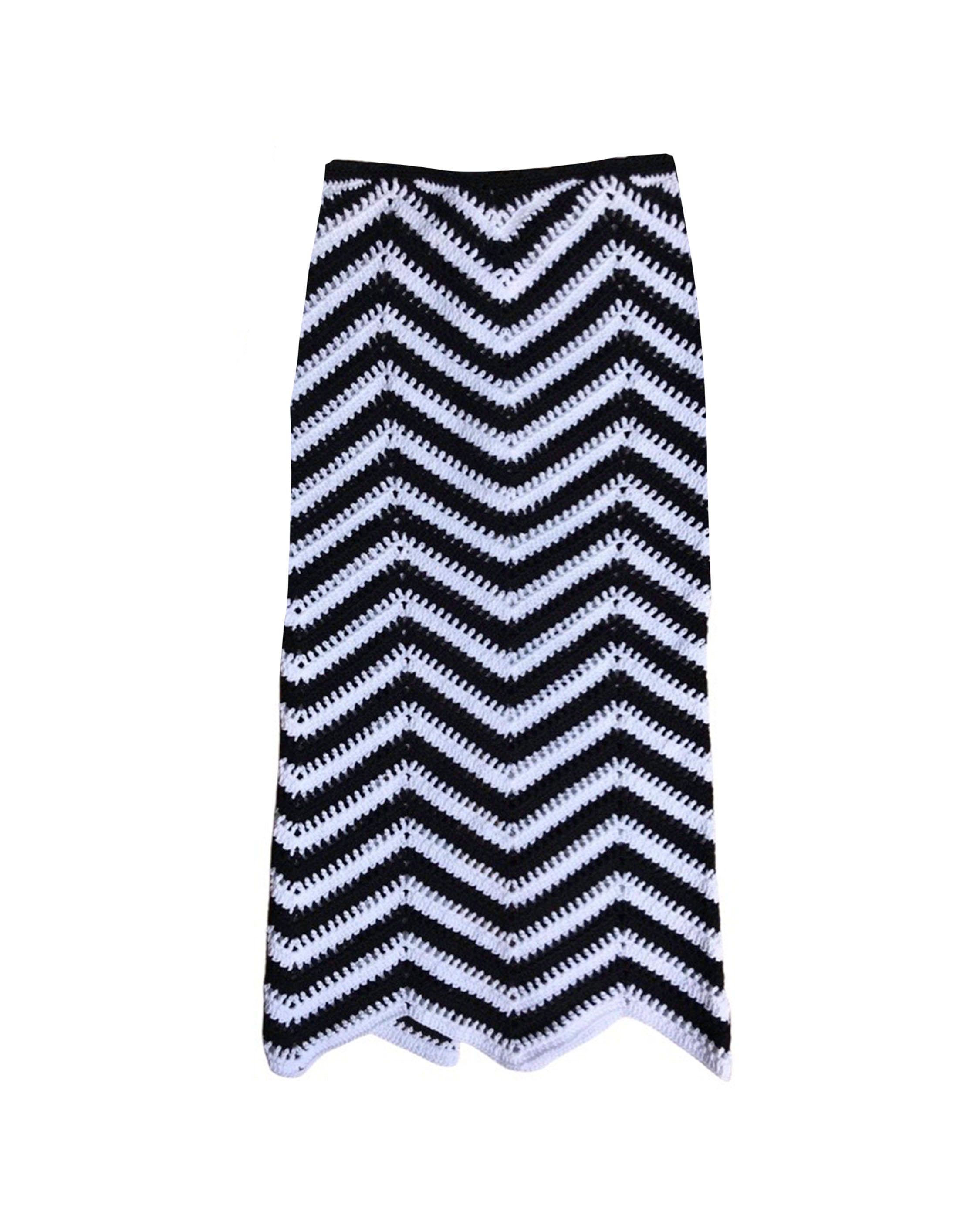 SCOTTY SKIRT- BLACK & IVORY