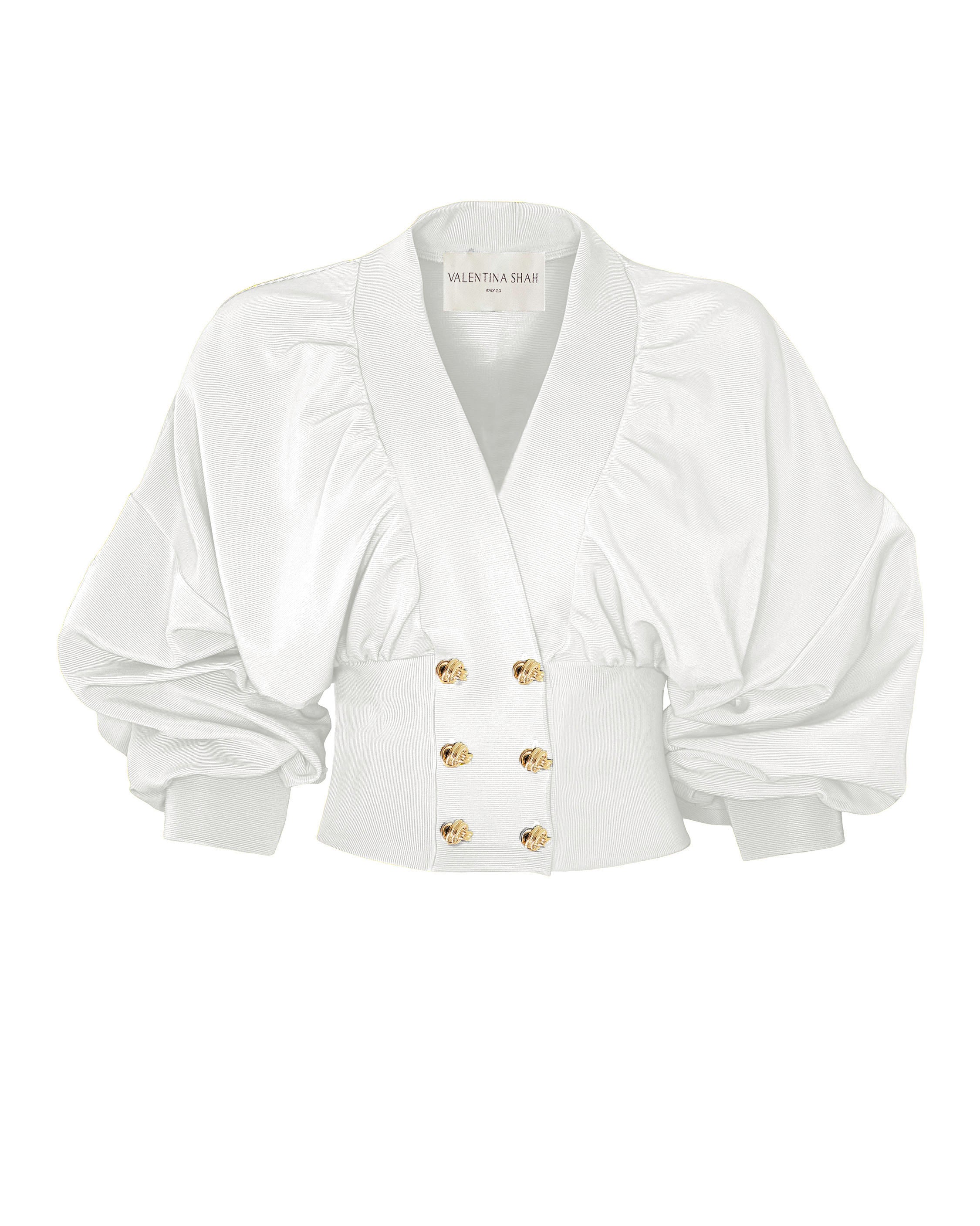TESSIA KNIT TOP- WHITE