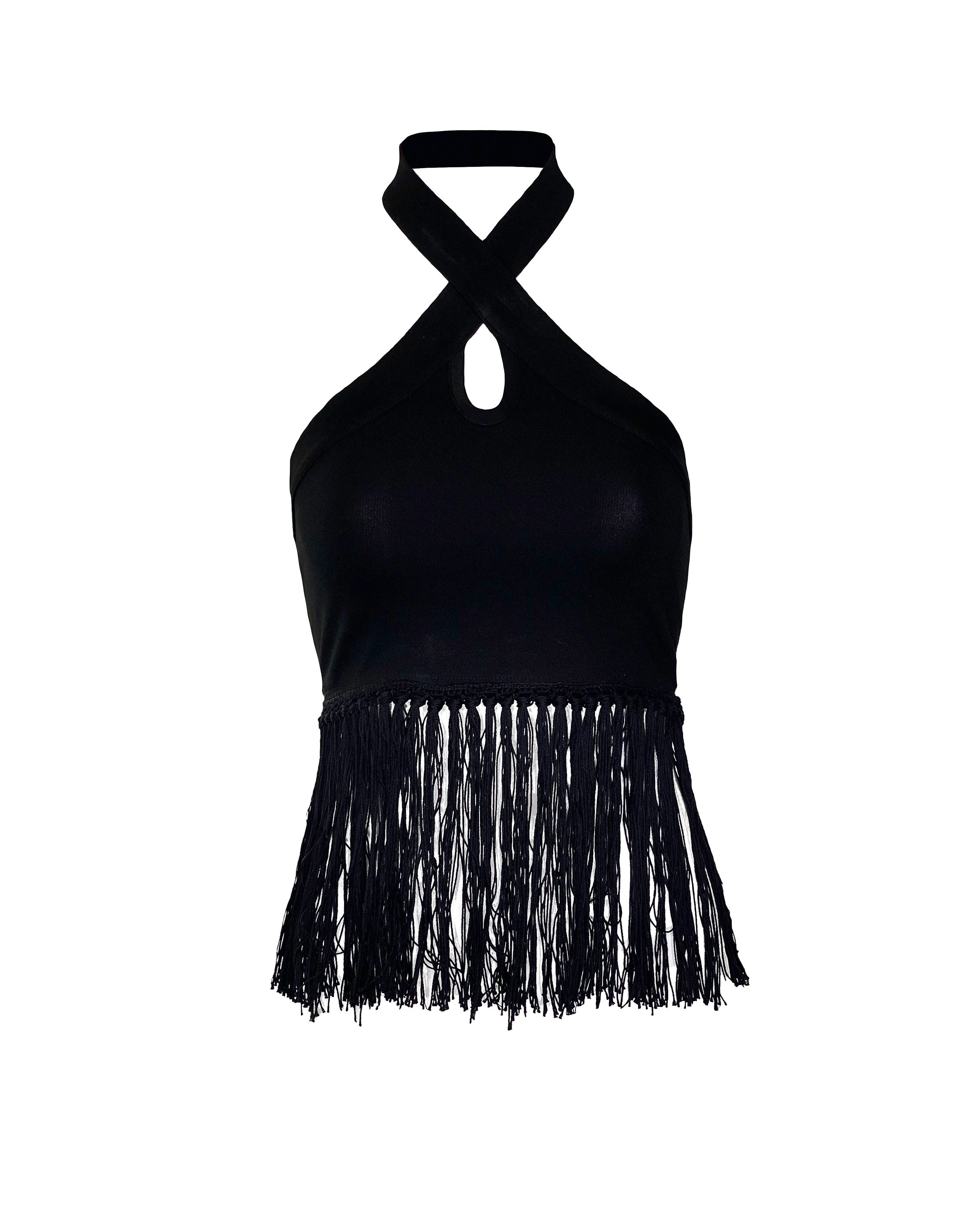 TITTI KNIT TOP- BLACK