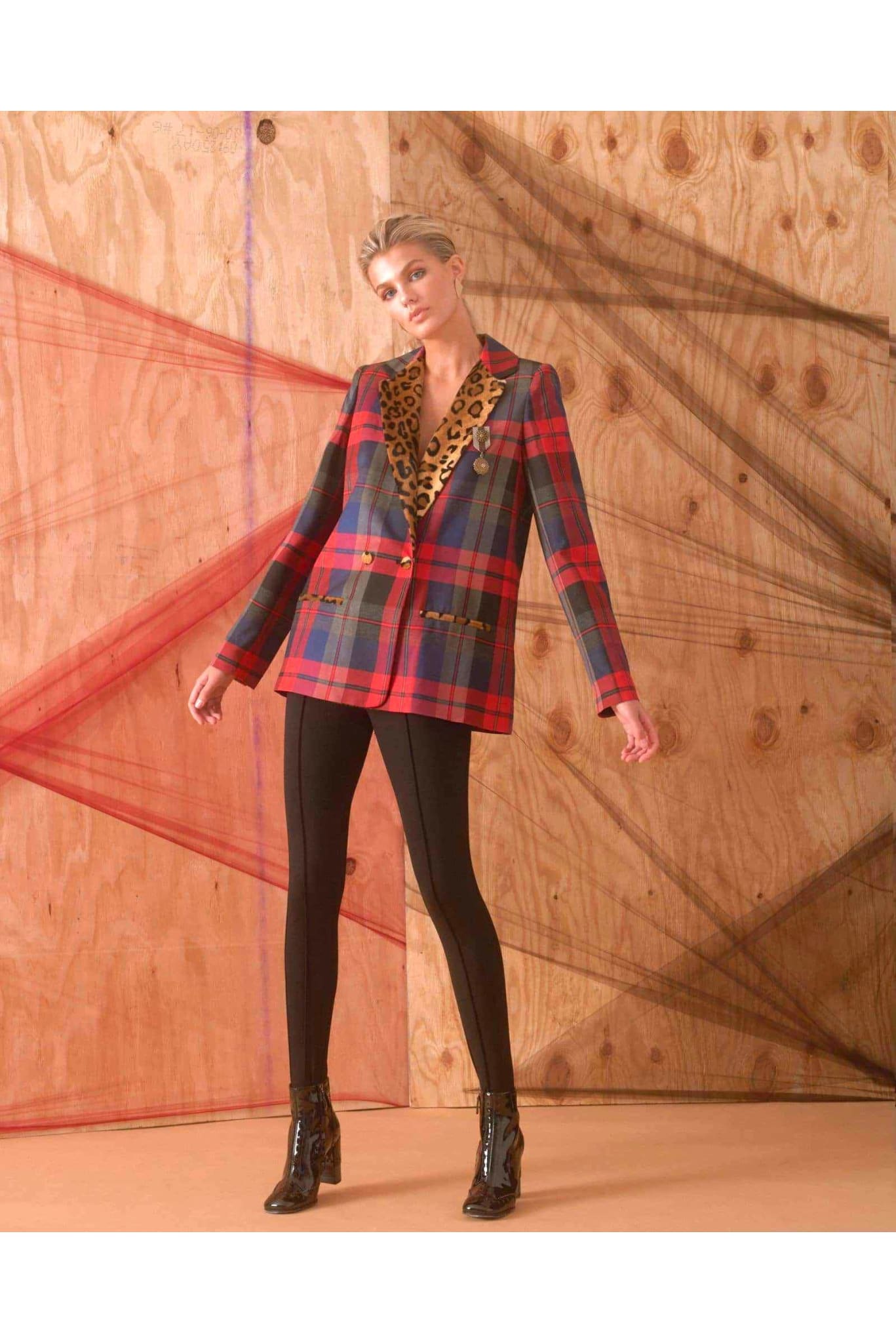 Royal Plaid Clair Blazer - Blazer