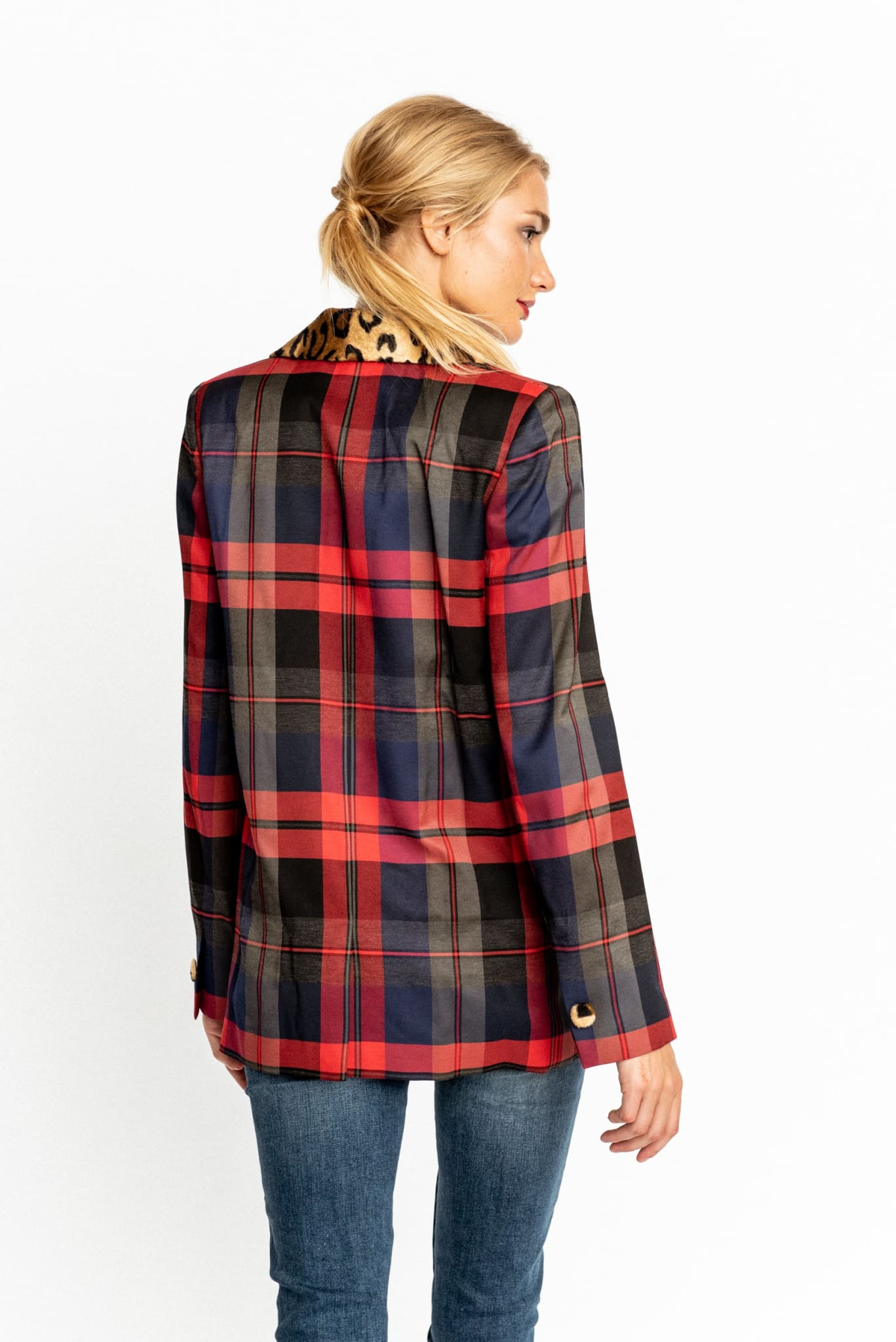 Royal Plaid Clair Blazer - Blazer