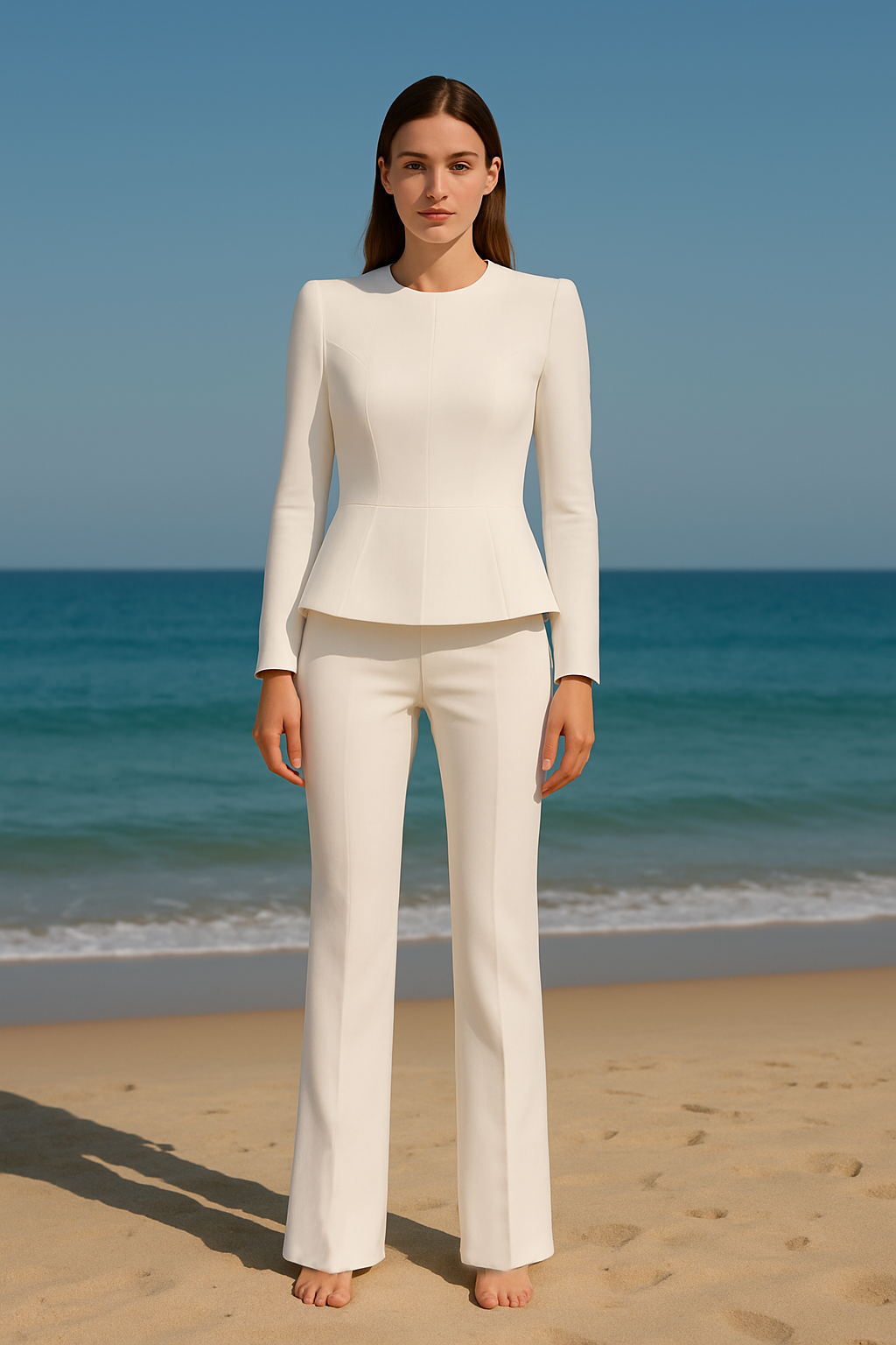 Olivia Blazer- White