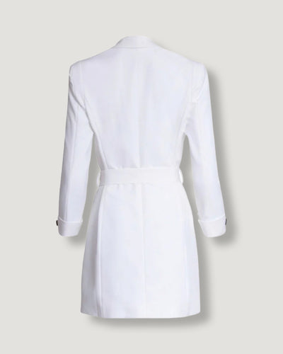 CARLOTTA BLAZER DRESS- WHITE