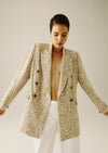 FRANKIE BLAZER- ANIMAL LINEN