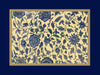 Vintage Oriental Blue Flowers placemat, Set of 6