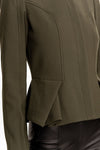Military Green Peplum Olivia Blazer - Blazer